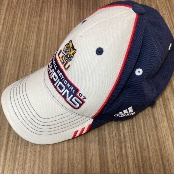 ADIDAS LSU 2007 blue/white hat - Picture 1 of 8